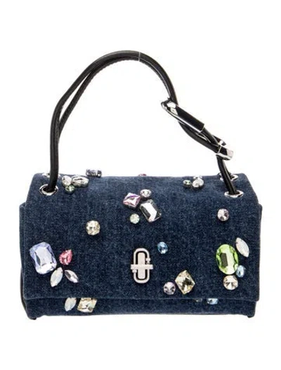 Pre-owned Marc Jacobs Denim Top Handle Bag W/ Tags In Blue