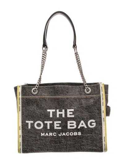 Pre-owned Marc Jacobs Denim Tote In Black