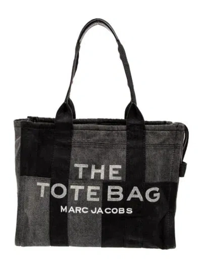 Pre-owned Marc Jacobs Denim Tote In Black
