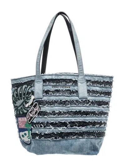 Pre-owned Marc Jacobs Denim Tote In Blue