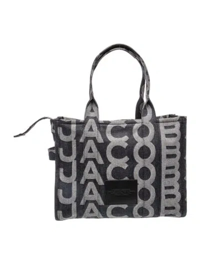 Pre-owned Marc Jacobs Denim Tote In Grey