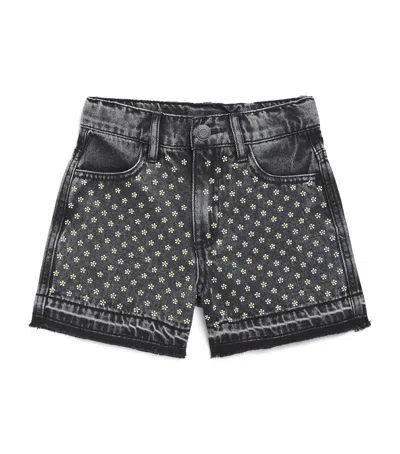 MARC JACOBS DIAMANTÉ DAISY DENIM SHORTS
