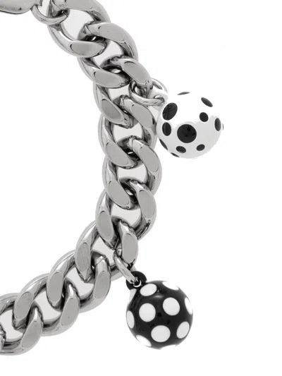 Marc Jacobs Dice Charm Bracelet In Metallic