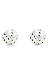 Marc Jacobs Dice Stud Earrings In Multi