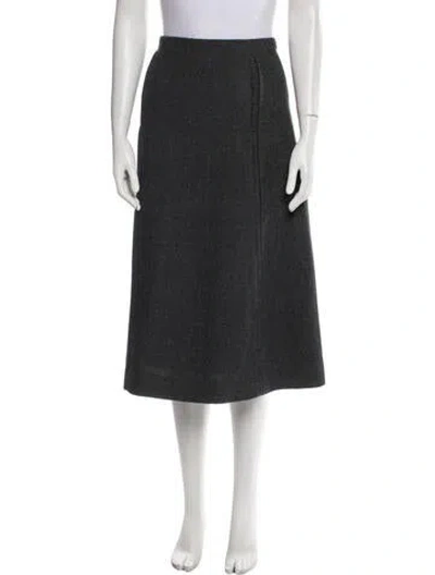 Pre-owned Marc Jacobs Distressed Accents Knee-length Skirt In Gray