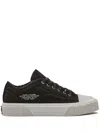 Marc Jacobs Logo-embossed Canvas Sneakers In Black
