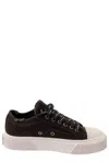 Marc Jacobs Distressed Lace-up Sneakers In Black