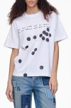 Marc Jacobs Do You Find Joy? Boxy Graphic T-shirt In White