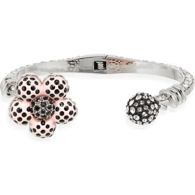 Marc Jacobs Dots Daisy Cuff Bracelet In Metallic
