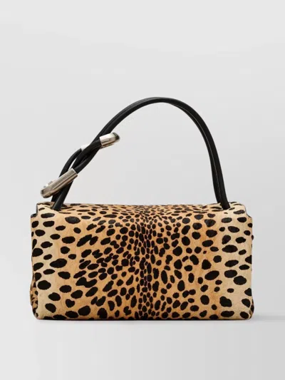 Marc Jacobs Double Handle Leopard Print Shoulder Bag