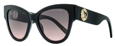 Marc Jacobs Double J Logo Sunglasses In Black