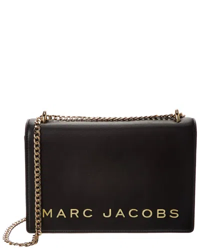 Marc Jacobs Double Take Leather Shoulder Bag In Black