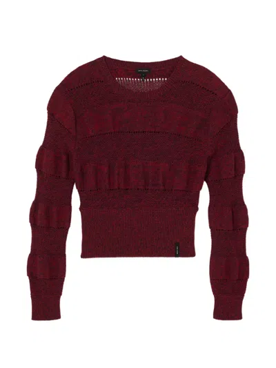 Marc Jacobs Double-stitch Knit Sweater In Red