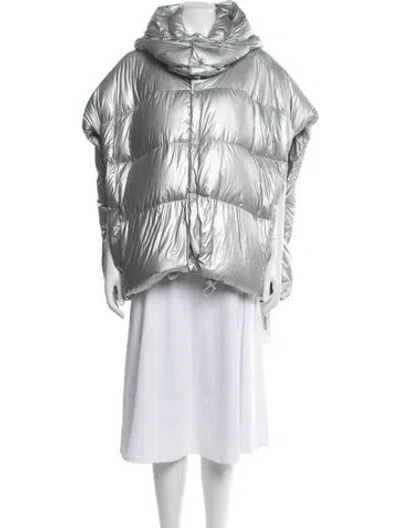 Pre-owned Marc Jacobs Down Jacket In Silver