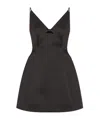 Marc Jacobs 'the Satin Bow Dress' Mini Dress In Black