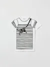 Marc Jacobs Striped-pattern Bag-print Dress In Multi