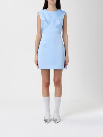 MARC JACOBS DRESS MARC JACOBS WOMAN COLOR GNAWED BLUE,G79303011