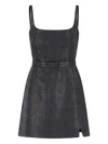 Marc Jacobs Studded Sleeveless Mini Dress In Black