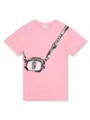 Marc Jacobs Teen Girls Pink Snapshot Bag Cotton T-shirt In Pink