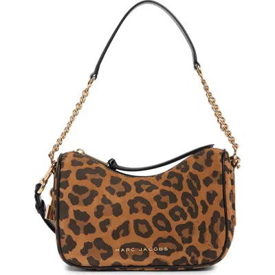 Marc Jacobs Drifter Leopard Print Suede Shoulder Bag In Leopard Multi