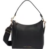 Marc Jacobs Drifter Pebbled Leather Large Hobo Bag In Black
