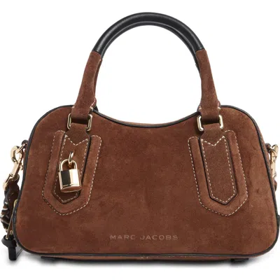Marc Jacobs Drifter Small Suede Satchel In Brown