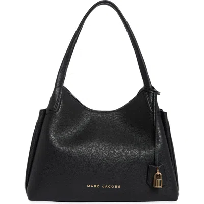 Marc Jacobs Driftwork Leather Hobo Bag In Black