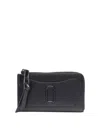 Marc Jacobs Dtm Top Zip Multi Wallet In Black