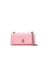Marc Jacobs The Dual Logo Embossed Chain Wallet In Pink