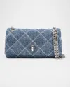MARC JACOBS DUAL QUILTED DENIM CROSSBODY BAG