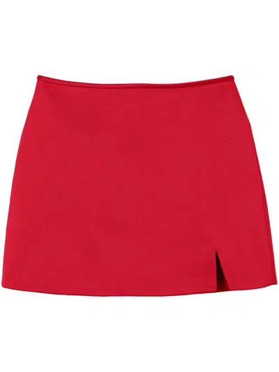 Marc Jacobs Duchess Satin Skirt In Red