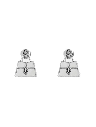 Marc Jacobs The St. Marc Drop Earrings In Silver