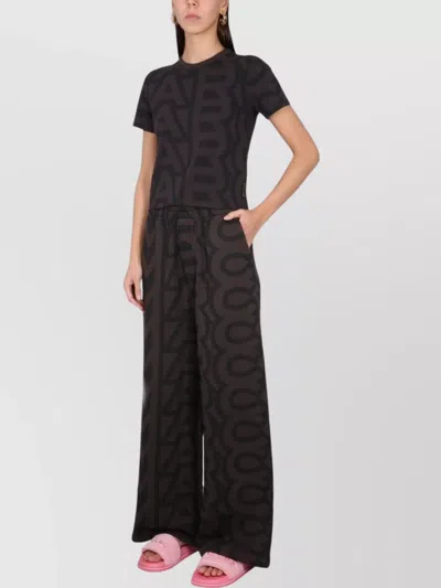Marc Jacobs Elastic Waistband Graphic Pattern Wide Leg Pants