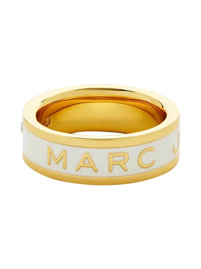 Marc Jacobs Elegant Brass And Cz Bijoux In Beige