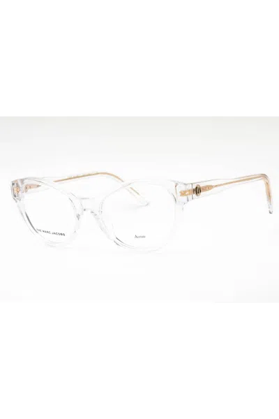 Marc Jacobs Elegant Cat Eye Eyeglasses With Clear Demo Lens - 52 Eye Size In Purple