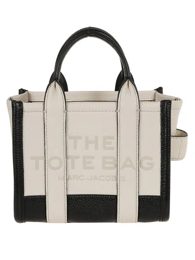 Marc Jacobs Elegant Crossbody Tote Bag With Rhinestone Detail And Versatile Carry Options In Neutrals