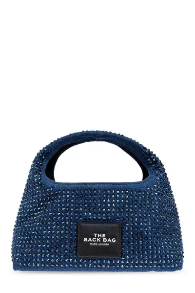 Marc Jacobs Embellished Denim Mini Sack Bag