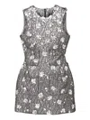Marc Jacobs Embellished Sleeveless Dress In Gray