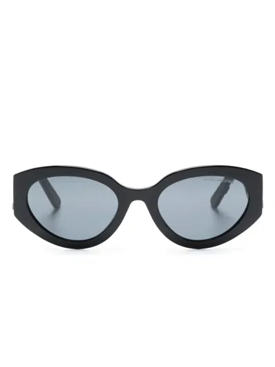 Marc Jacobs Sonnenbrille Mit Ovalem Gestell In Black