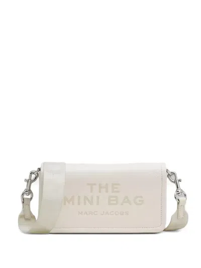 Marc Jacobs Embossed Strap Shoulder Bag In Neutral