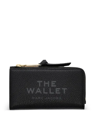 MARC JACOBS EMBOSSED ZIP LEATHER WALLET