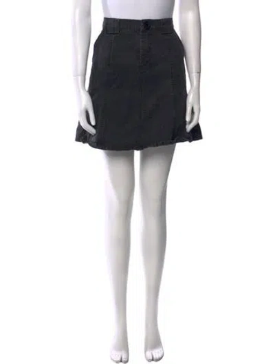 Pre-owned Marc Jacobs Embroidered Accent Mini Skirt In Blue