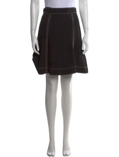 Pre-owned Marc Jacobs Embroidered Accent Mini Skirt W/ Tags In Black
