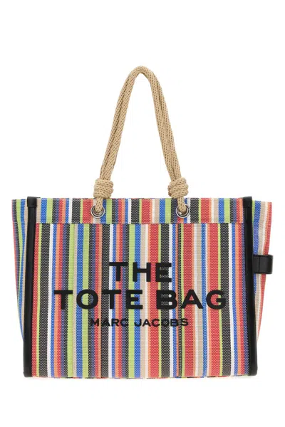 Marc Jacobs Embroidered Canvas Large The Tote Bag Shopping Bag In Multi