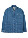 Marc Jacobs Embroidered-patch Denim Jacket In Blue