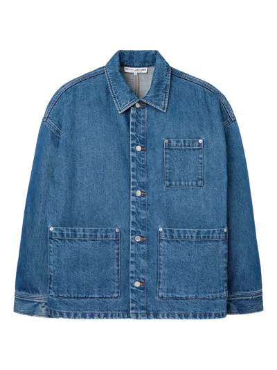 Marc Jacobs Embroidered-patch Denim Jacket In Blue