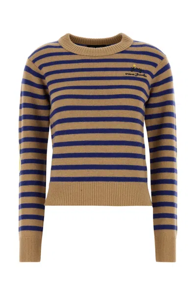Marc Jacobs Embroidered Wool Blend Sweater In White