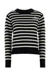 Marc Jacobs Embroidered Wool Blend Sweater In Black