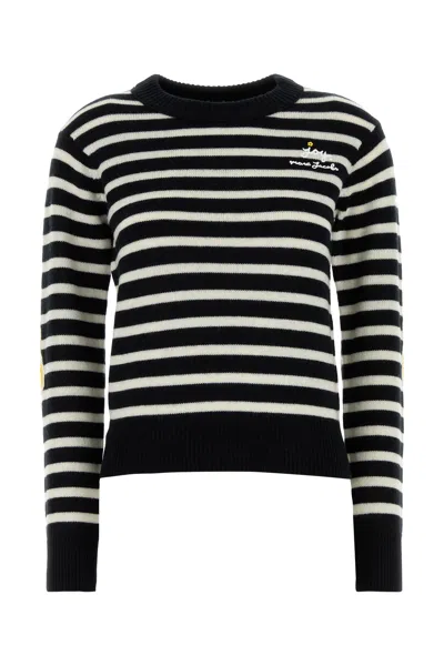 Marc Jacobs Embroidered Wool Blend Sweater In White