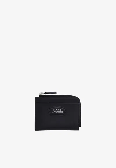 Marc Jacobs Everyday Leather Zip Wallet In Black